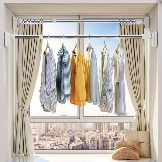 Soporte para Ropa Extensible 170-320cm — Organiza tu Espacio al Instante